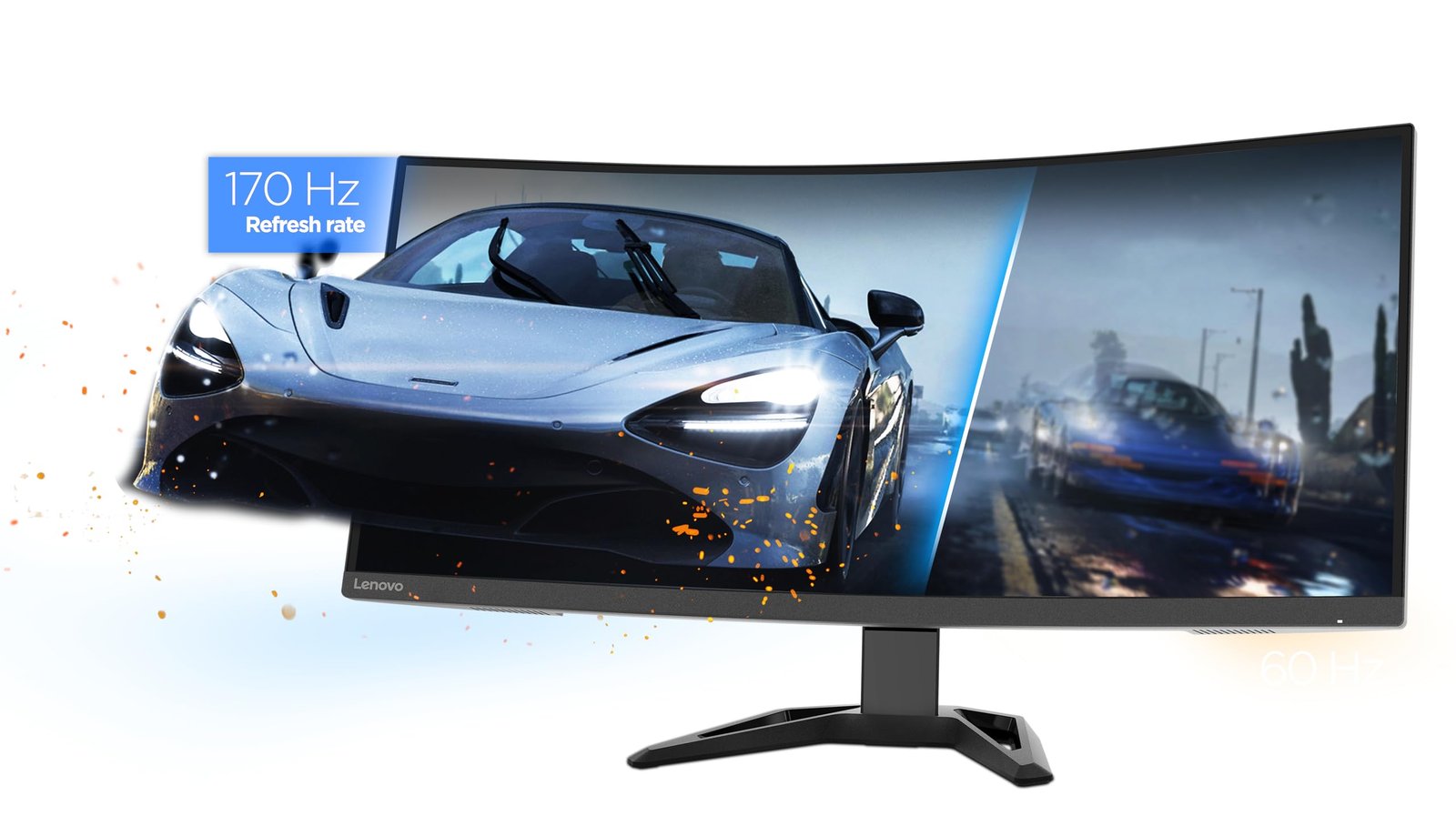 Lenovo G34w-30 34-inch Curved WQHD Gaming Monitor