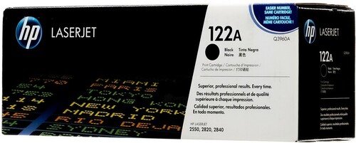 HP 122A Black Original LaserJet Toner Cartridge (Q3960A)