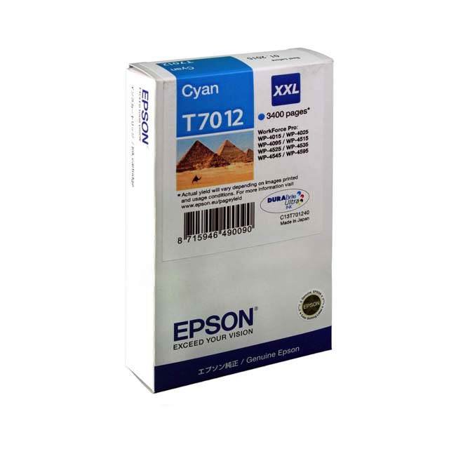 Epson T7012 XXL Extra High Capacity Cyan Ink Cartridge