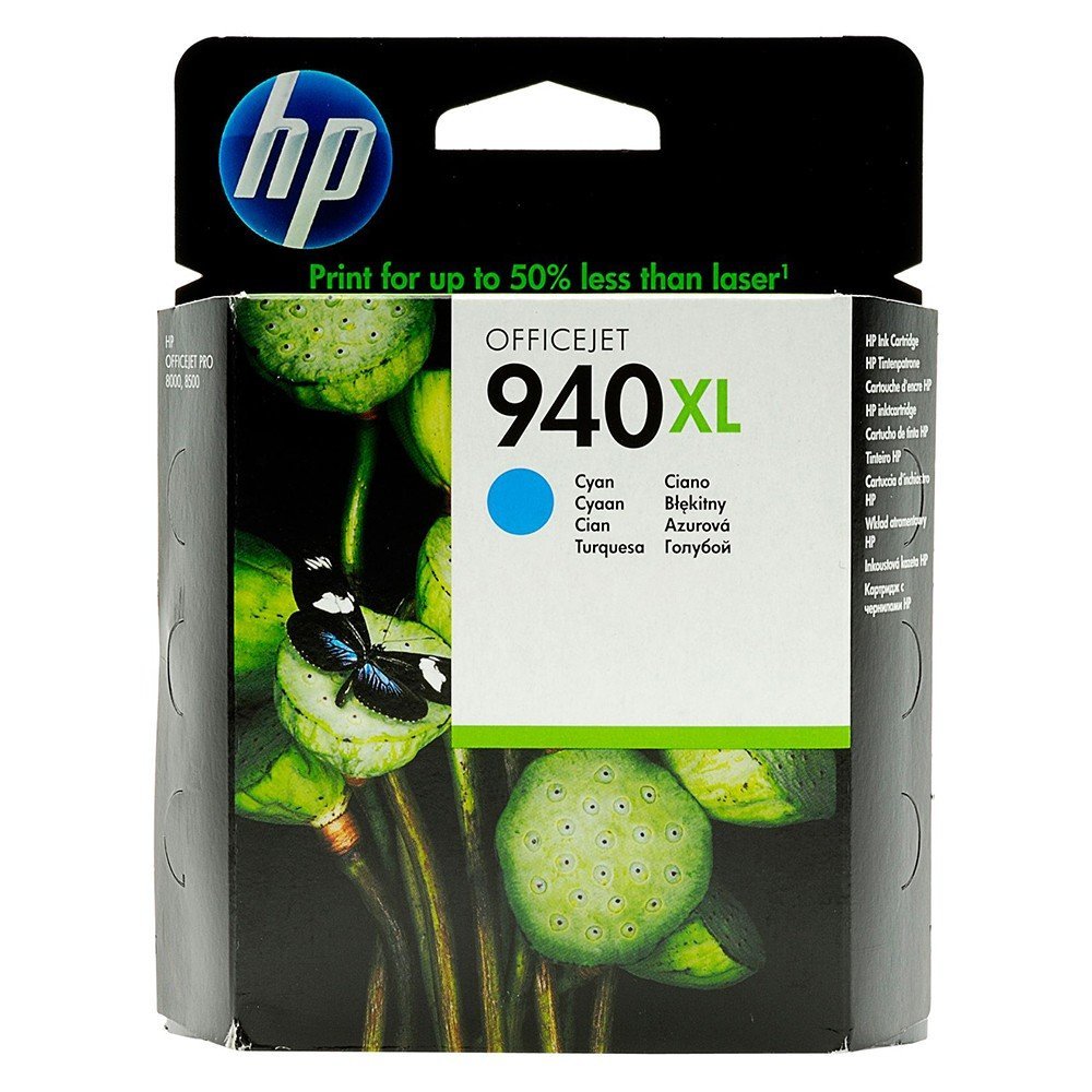 HP 940XL High Yield Cyan Original Ink Cartridge (C4907AE)
