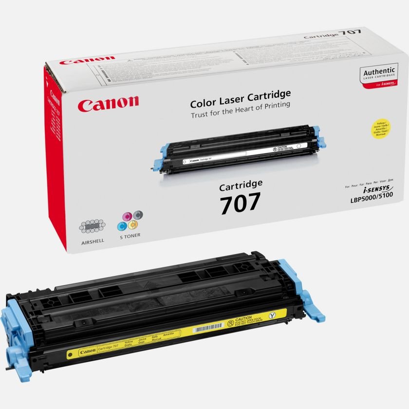 Canon 707Y Yellow Toner Cartridge