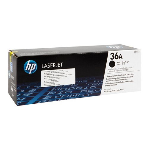 HP 36A Black Original LaserJet Toner Cartridge (CB436A)