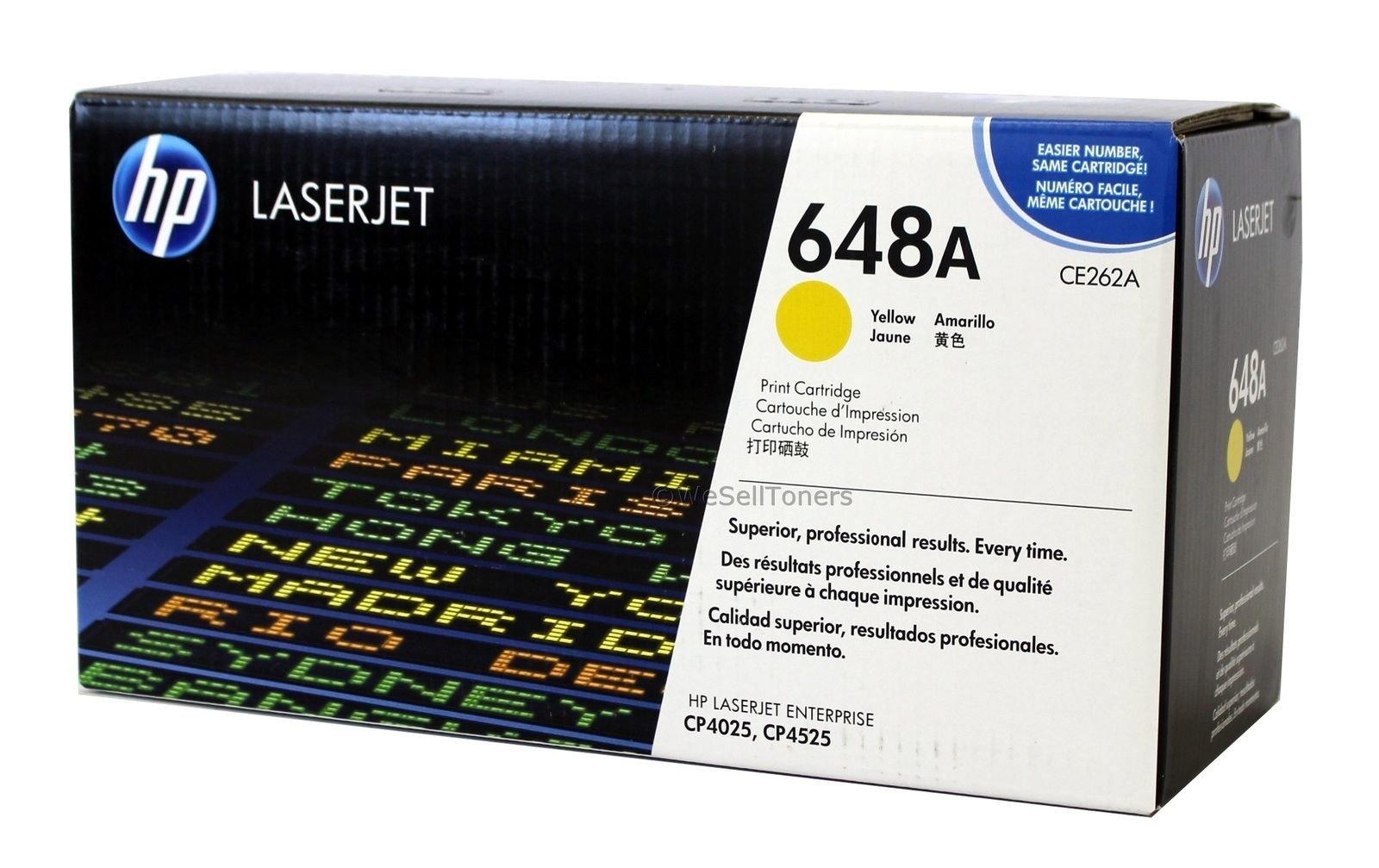 HP 648A Yellow Original LaserJet Toner Cartridge (CE262A)