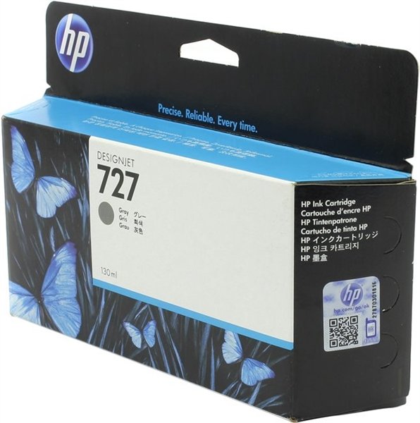 HP 727 Gray (130-ml) Designjet Ink Cartridge