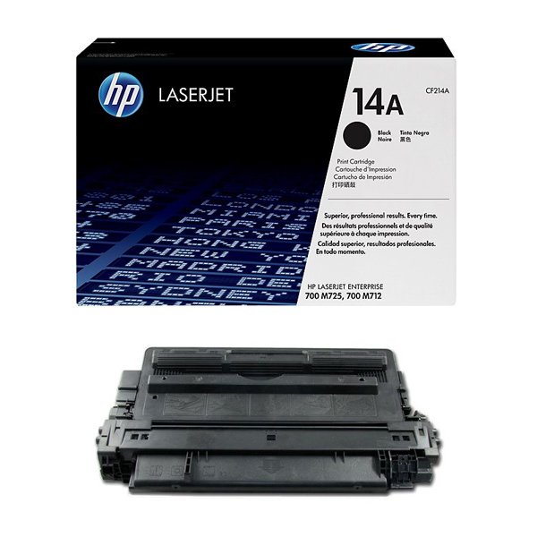 HP 14A Black Original LaserJet Toner Cartridge, CF214A