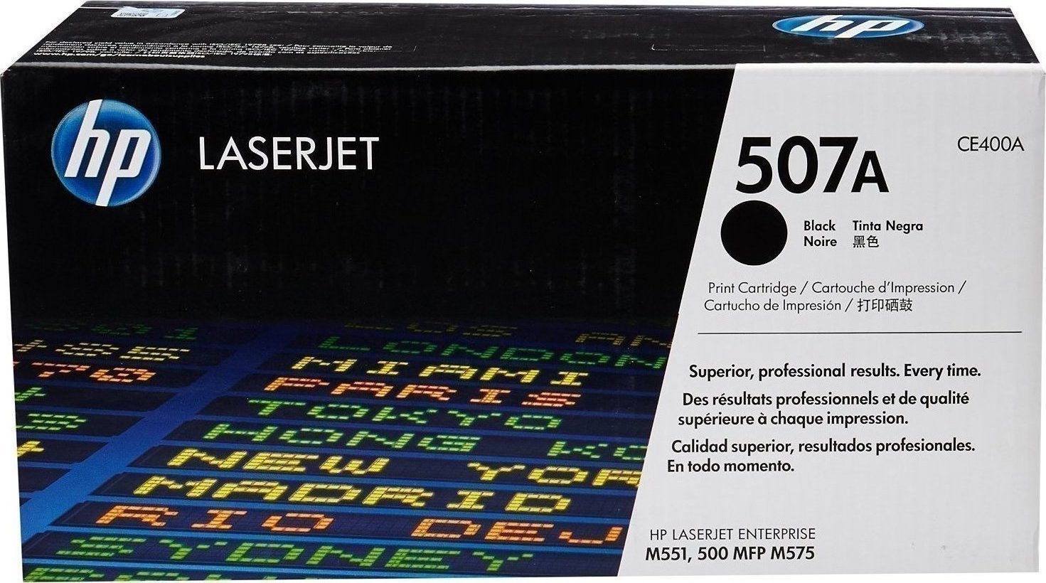 HP 507A Black Original LaserJet Toner Cartridge (CE400A)