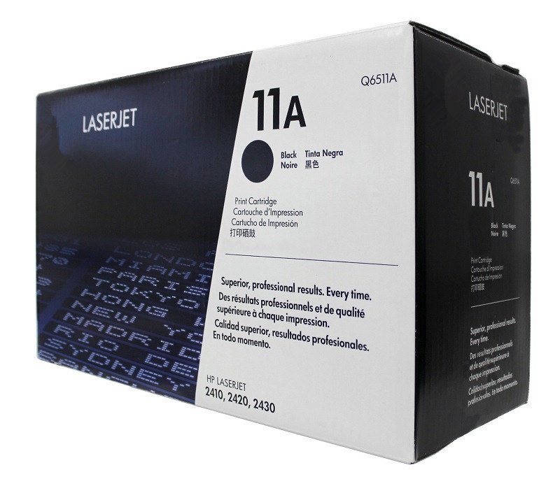 HP 11A Black Original LaserJet Toner Cartridge (Q6511A)