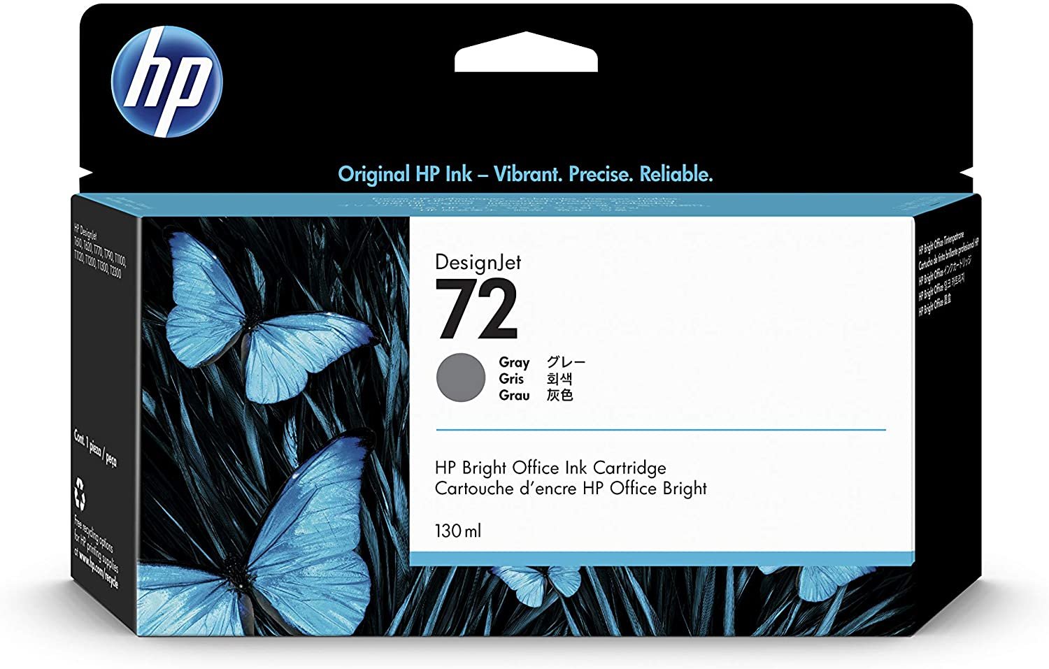 HP 72 130-ml Gray Ink Cartridge (C9374A)