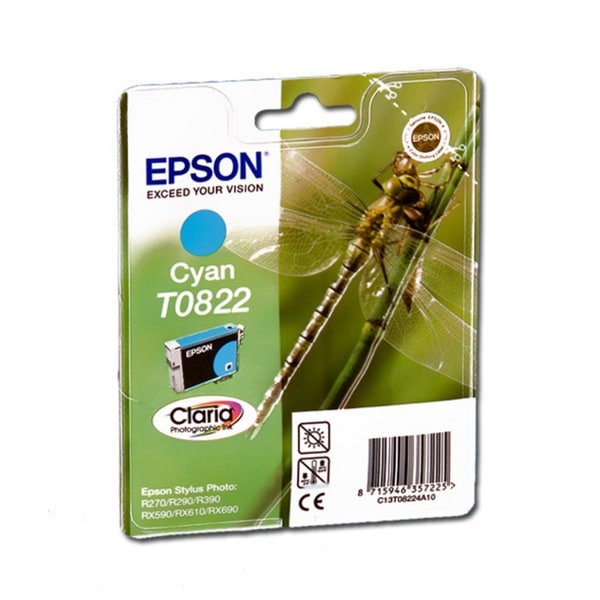 Epson T0822 Cyan Ink Cartridge