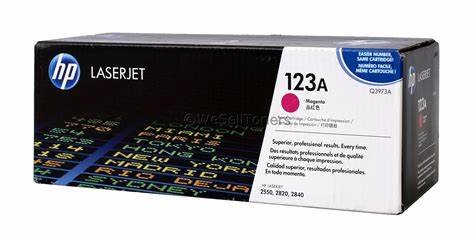 HP 123A Magenta Original LaserJet Toner Cartridge (Q3973A)