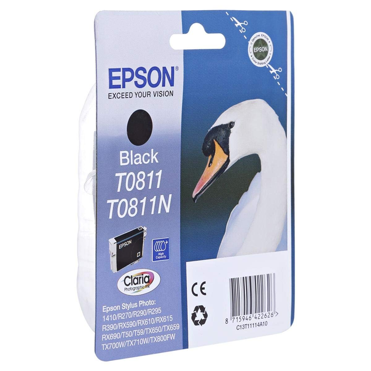 Epson T0811 Black Ink Cartridge (High Capacity)