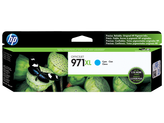 HP 971XL High Yield Cyan Original Ink Cartridge
