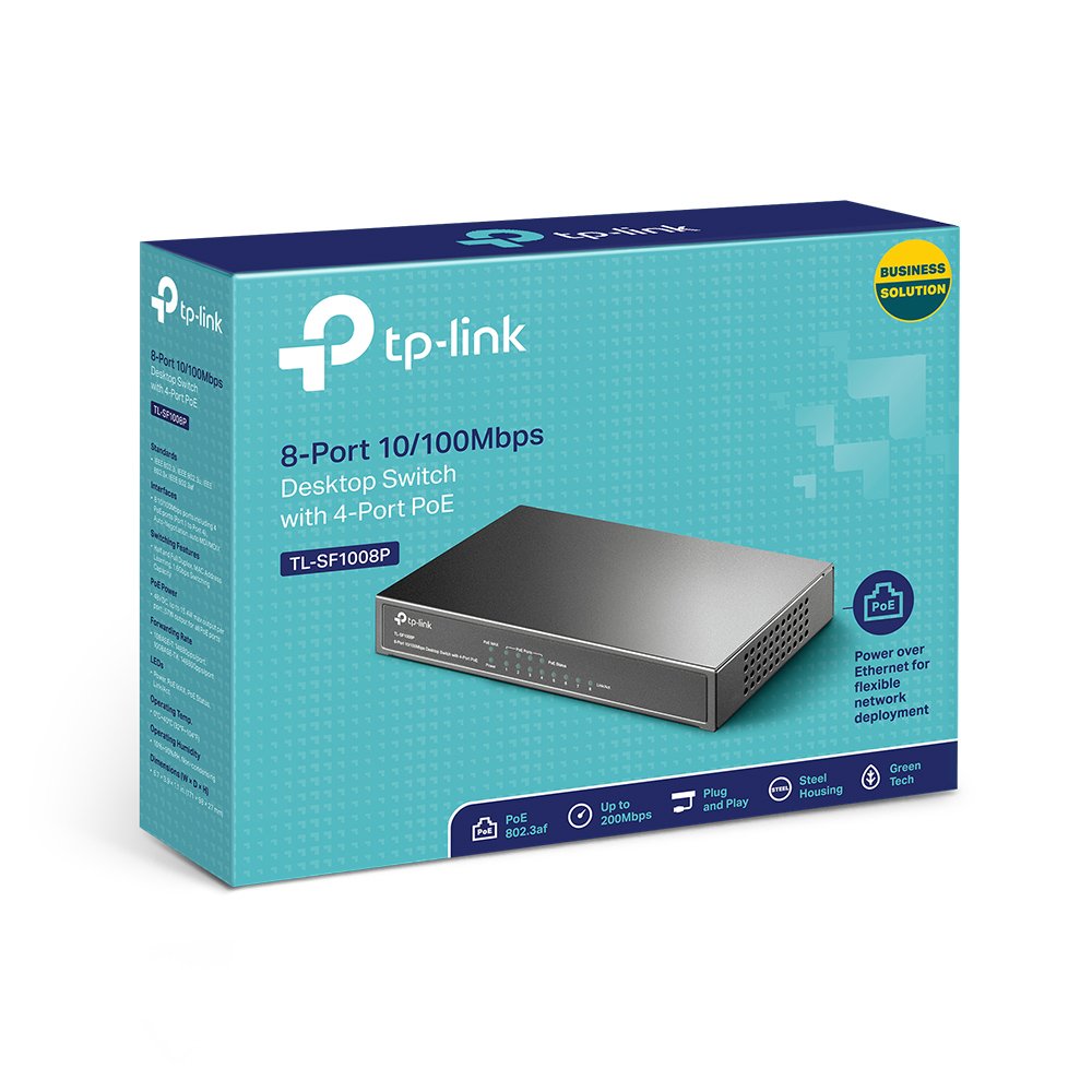 TP-Link 8-Port 10/100Mbps Desktop Network Switch - TL-LS1008