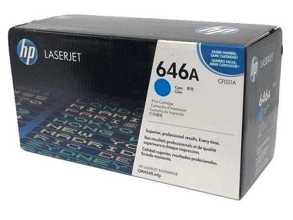HP 646A Cyan Original LaserJet Toner Cartridge (CF031A)