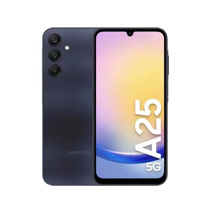 Samsung Galaxy A25 256GB ROM 8GB RAM 5G 6.5" Super AMOLED 120Hz Display 50MP Triple Camera Android 14 One UI 6 25W Fast Charging 5000mAh Battery Hybrid Dual SIM