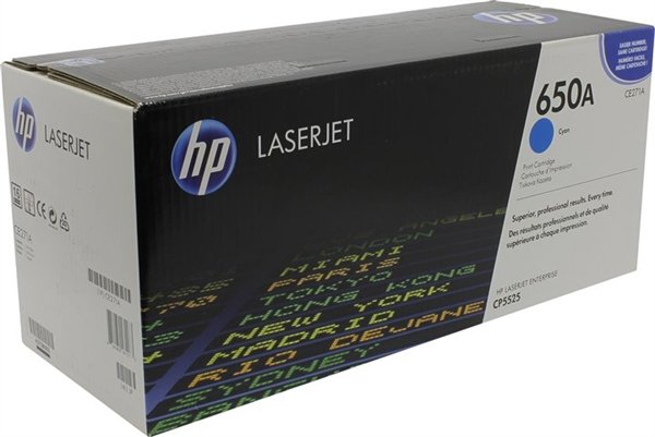 HP 650A Cyan (CE271A) Original LaserJet Toner Cartridge