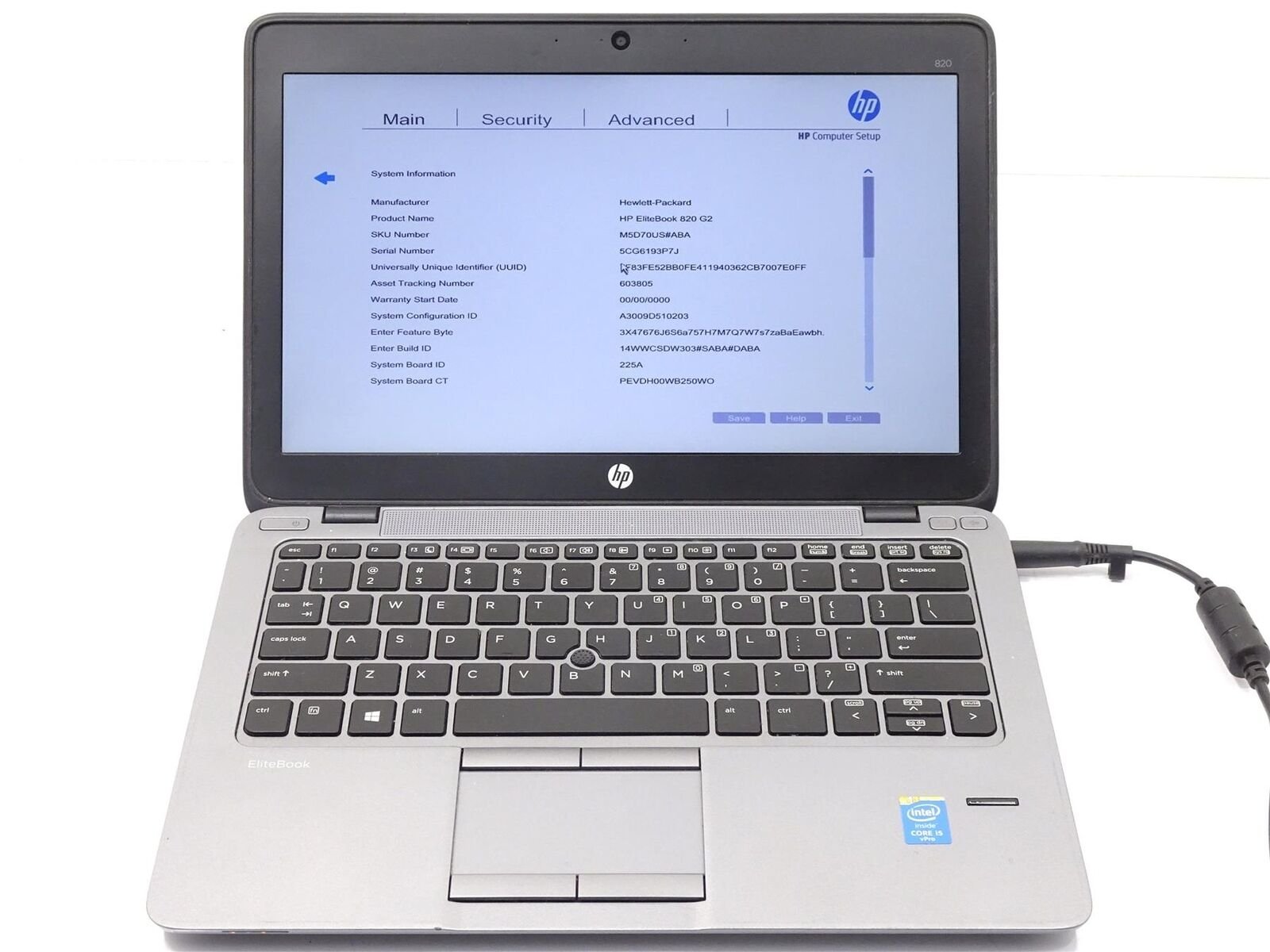 HP EliteBook 820 G2 Core I5 8GB Ram 500GB HDD 12.5" 5th Gen 2.3GHz Refurbished