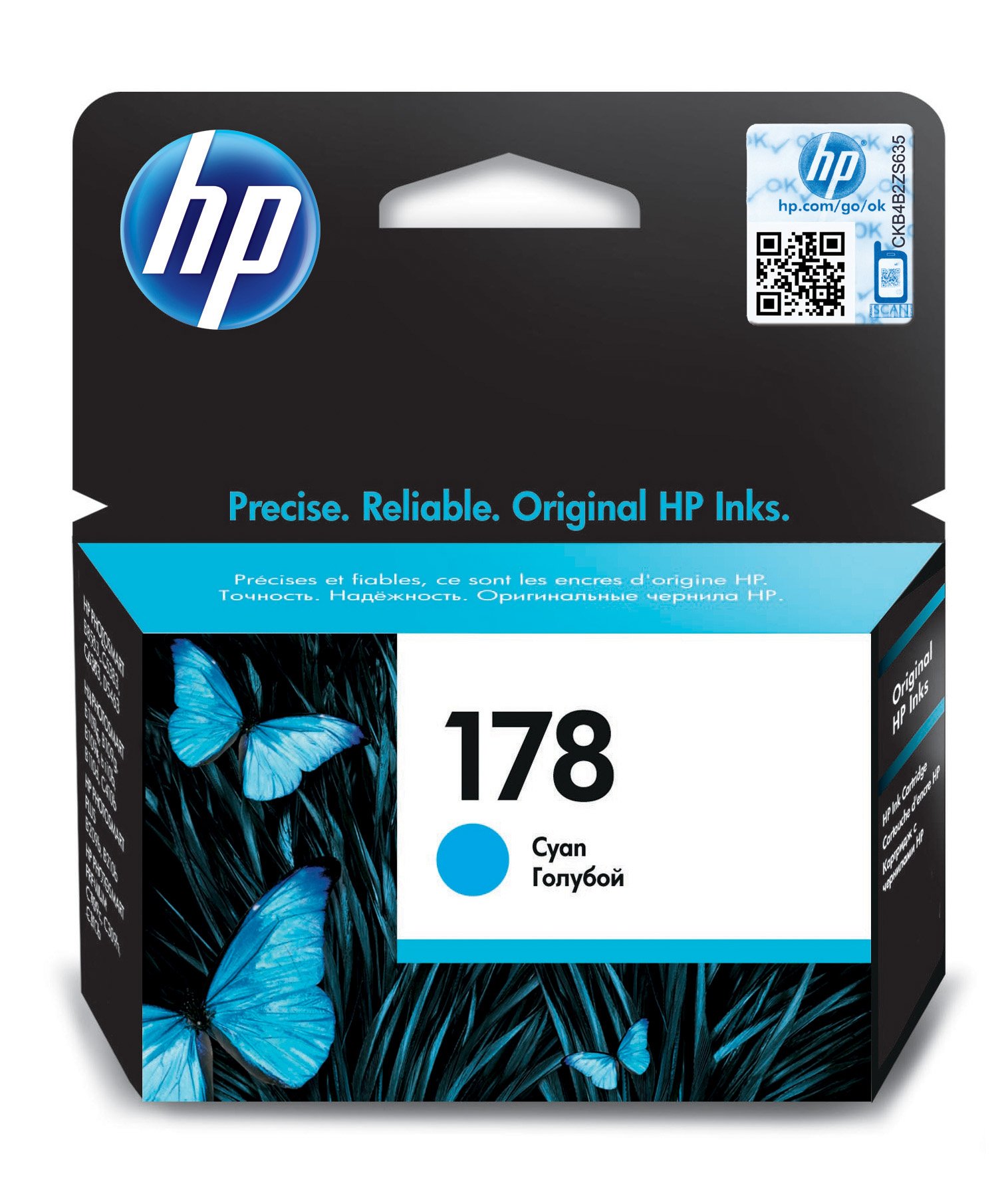 HP 178 Cyan Original Ink Cartridge