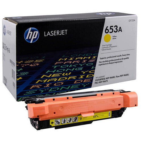 HP 653A Yellow Original LaserJet Toner Cartridge (CF322A)