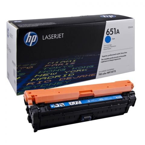 HP 651A Cyan Original LaserJet Toner Cartridge (CE341A)