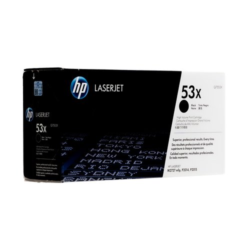 HP 53X High Yield Black Original LaserJet Toner Cartridge (Q7553X)