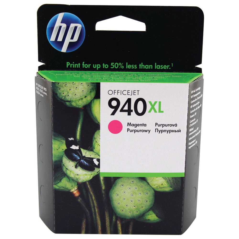HP 940XL High Yield Magenta Original Ink Cartridge (C4908AE)