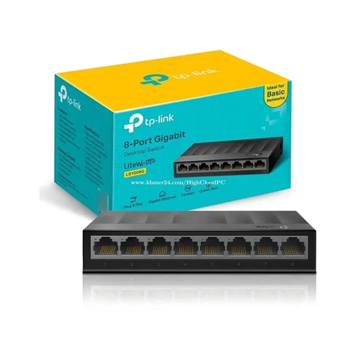 TP‑Link TL‑SG108 – 8‑Port Gigabit Desktop Switch