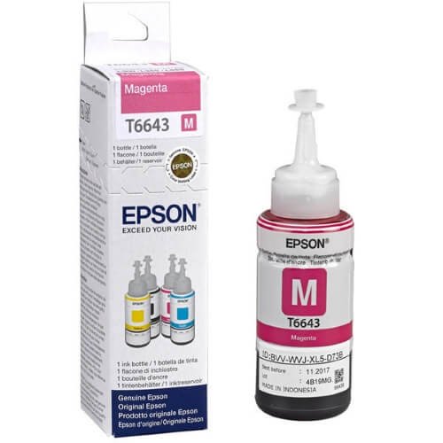 Epson T6643 Magenta Ink Bottle 70ML
