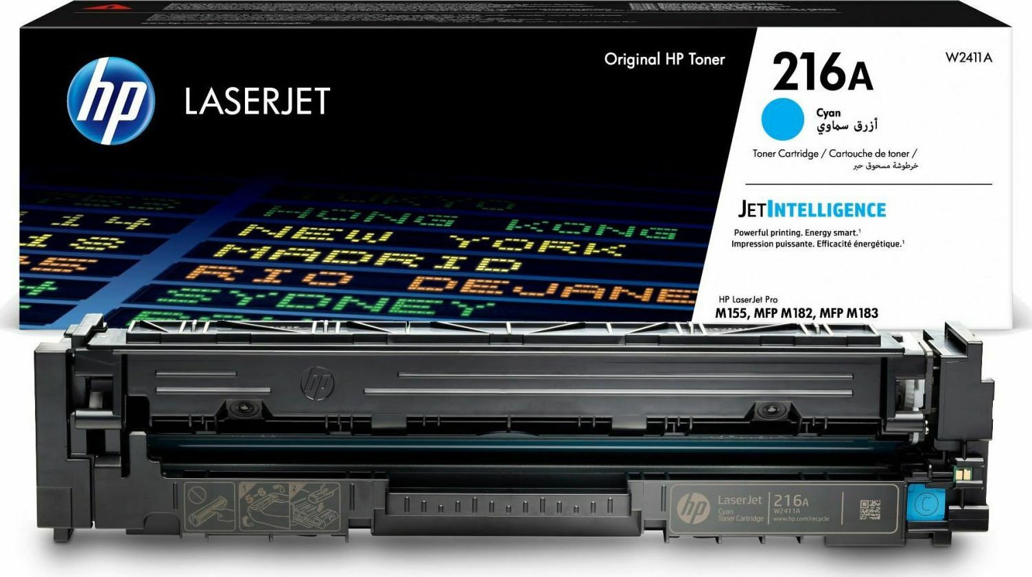 HP 216A Cyan Original LaserJet Toner Cartridge (W2411A)