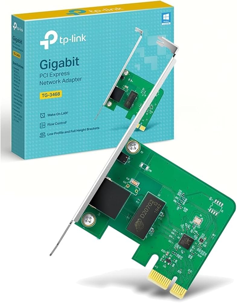 TP-Link TG-3468 Gigabit PCIe Network Adapter – Desktop Ethernet Card