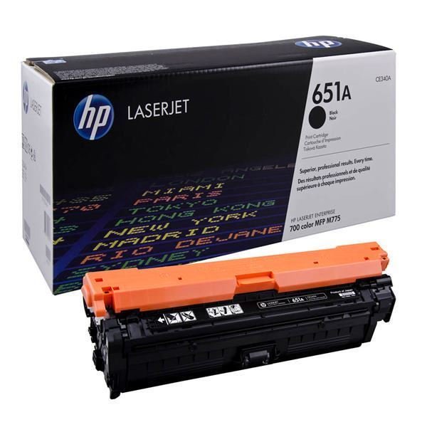 HP 651A Black Original LaserJet Toner Cartridge (CE340A)