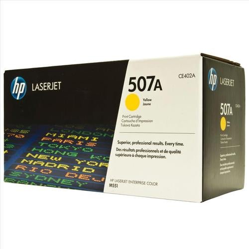 HP 507A Yellow Original LaserJet Toner Cartridge (CE402A)