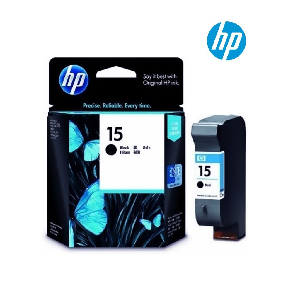 HP 15 Large Black Original Ink Cartridge (C6615DE)
