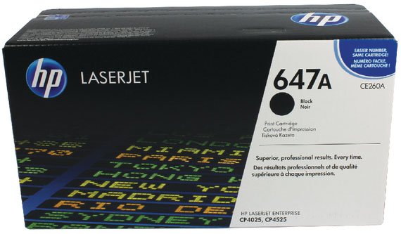 HP 647A Black Original LaserJet Toner Cartridge (CE260A)