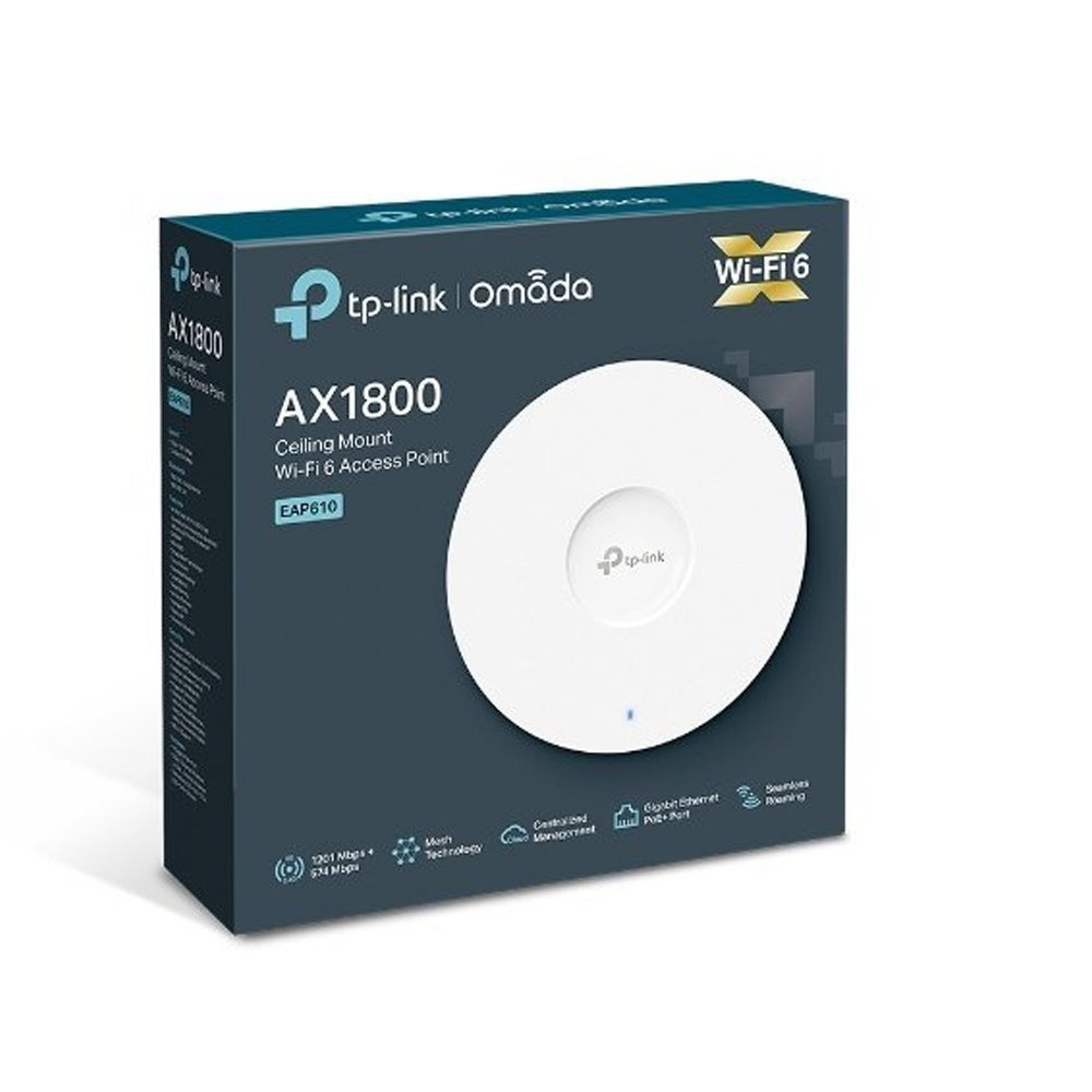 TP-Link AX1800 Ceiling Mount WiFi 6 Access Point - TL-EAP610