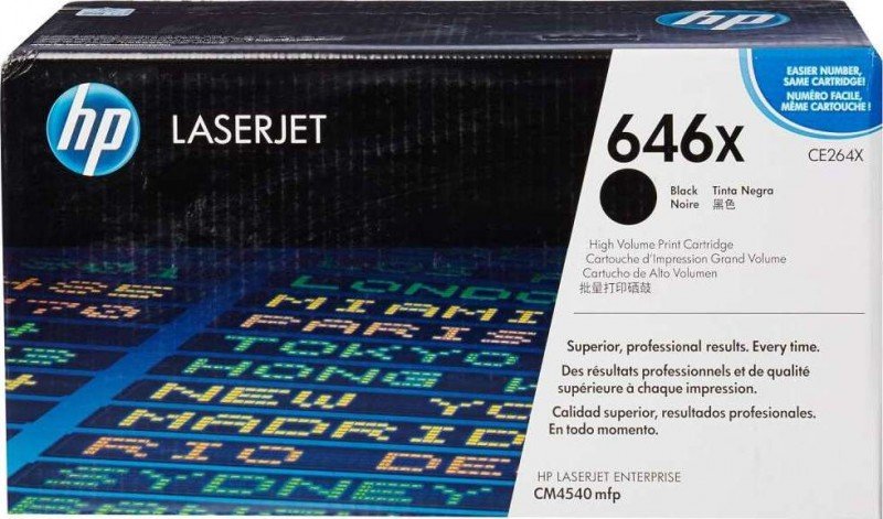 HP 646X High Yield Black Original LaserJet Toner Cartridge