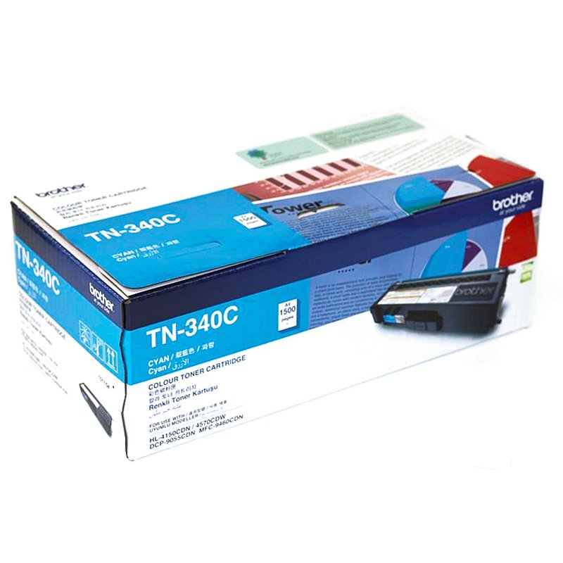 Brother TN-340C Cyan Toner Cartridge