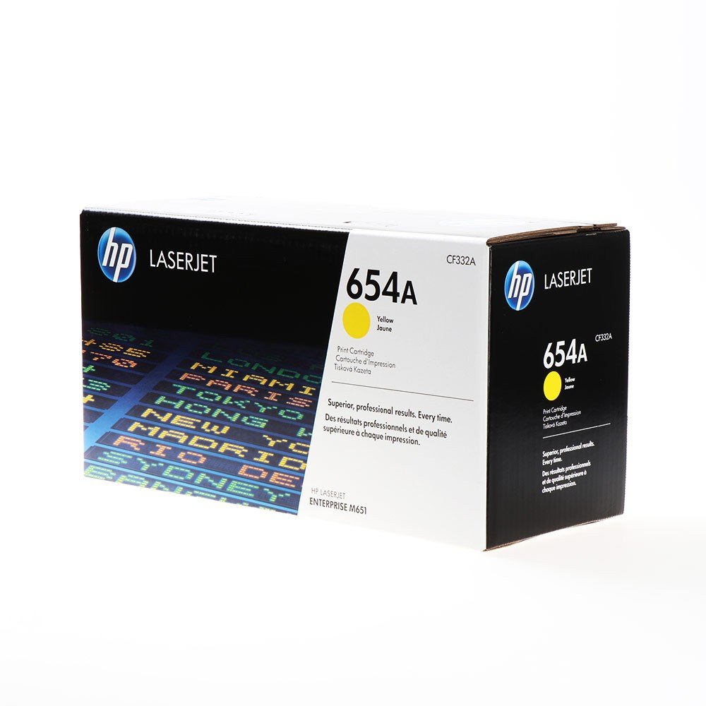 HP 654A Cyan Original LaserJet Toner Cartridge, CF331A