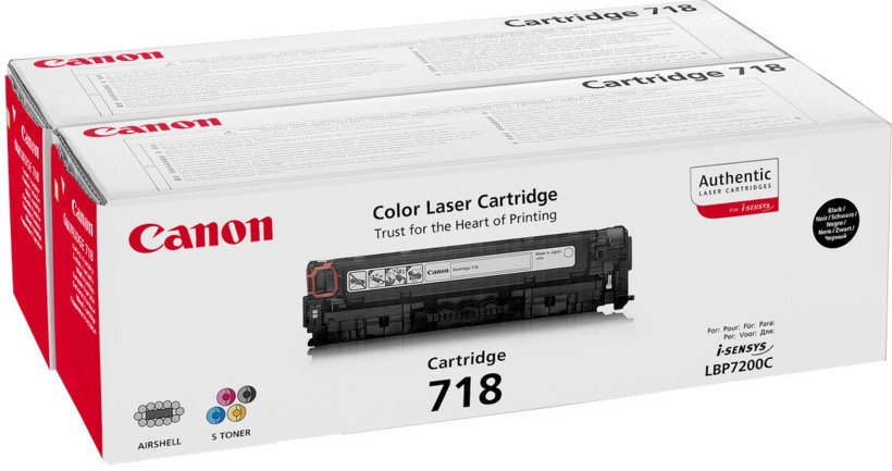 Canon 718BK Black Toner Cartridge