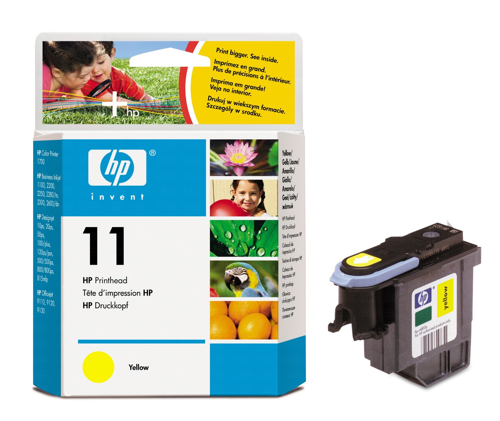 HP 11 Yellow Original Ink Cartridge (C4838A)