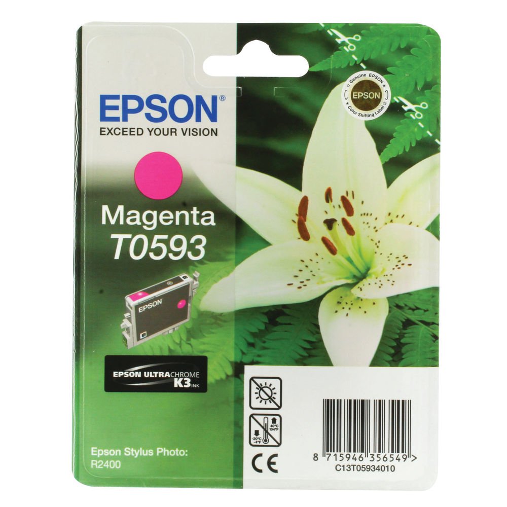 Epson T0593 UltraChrome K3 Magenta Ink Cartridge