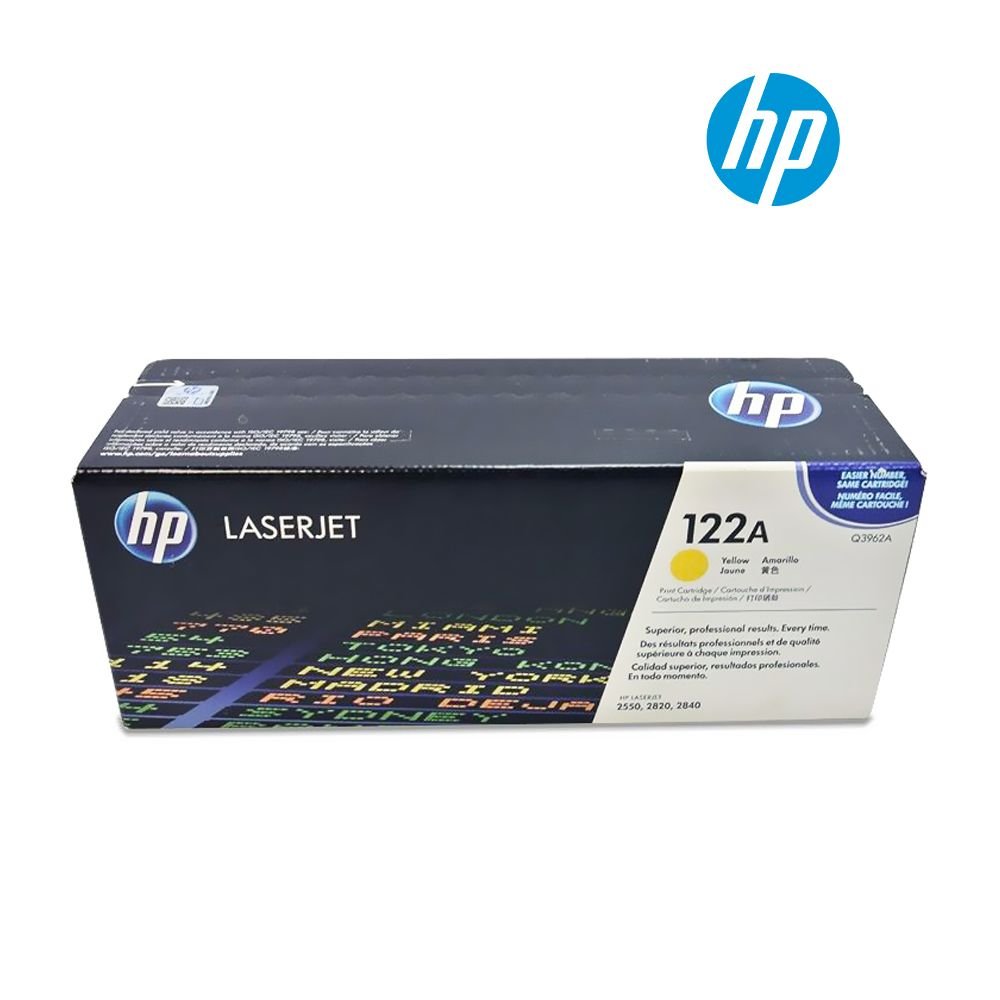 HP 122A Yellow Original LaserJet Toner Cartridge (Q3962A)