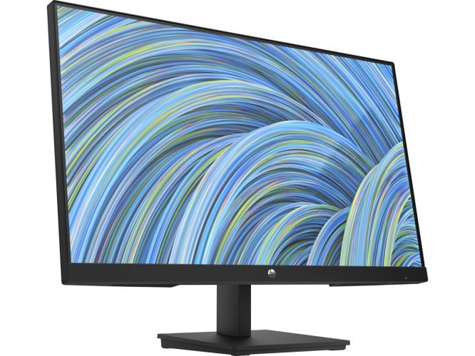 HP P24v G5 23.8″ FHD Monitor, Black Color, Connectivity: 1 VGA, 1 HDMI 1.4 – 64W18AS
