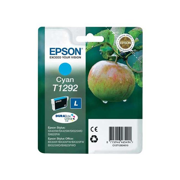 Epson T1292 Cyan DURABrite Ultra Ink – Large Capacity Inks