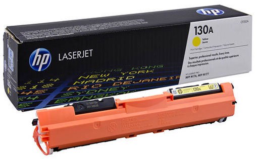 HP 130A Yellow Original LaserJet Toner Cartridge (CF352A)
