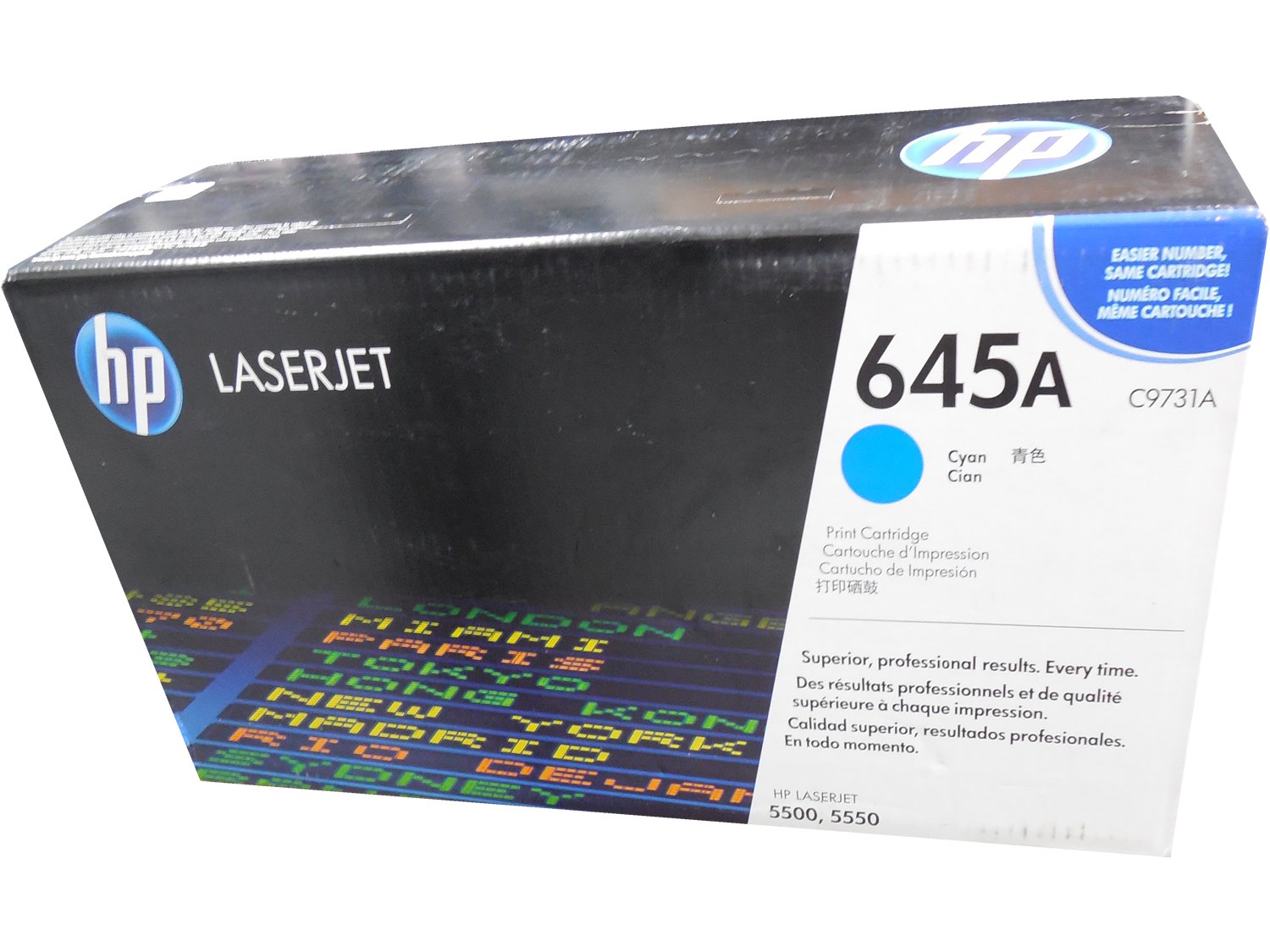 HP 645A Cyan Original LaserJet Toner Cartridge (C9731A)
