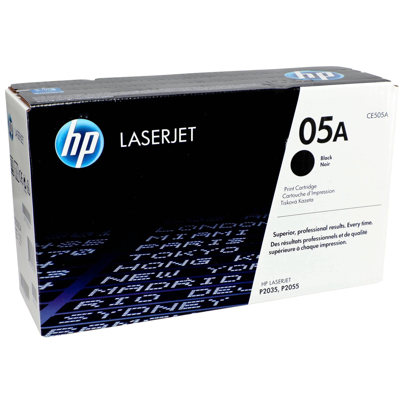 HP 05A Black Original LaserJet Toner Cartridge, CE505A