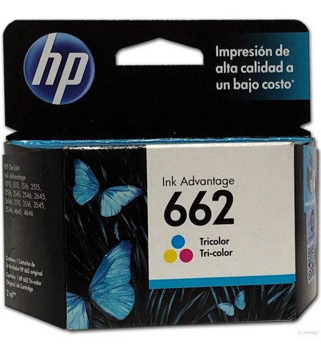HP 662 Tri-color Original Ink Advantage Cartridge (CZ104AL)