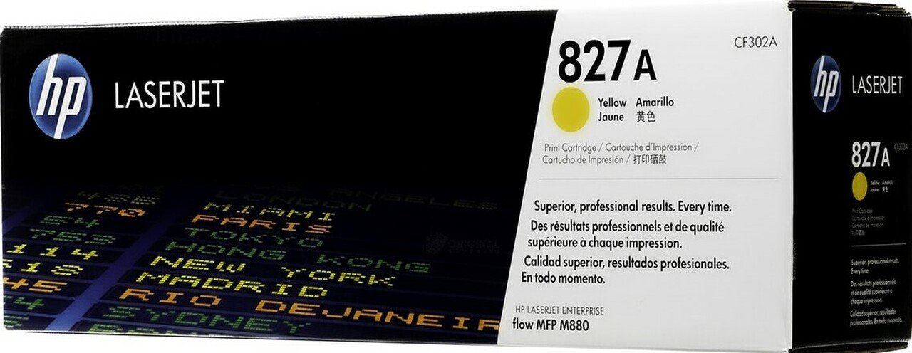 HP 827A Yellow (CF302A) Original LaserJet Toner Cartridge