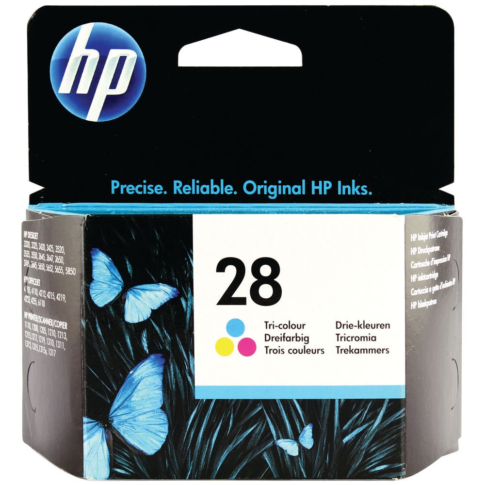 HP 28 Tri-color Original Ink Cartridge (C8728AE)
